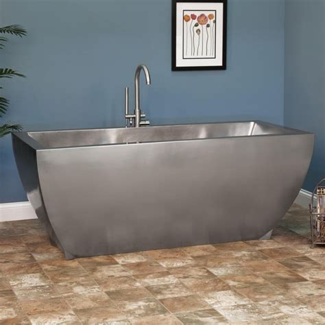 stainless steel freestanding tub